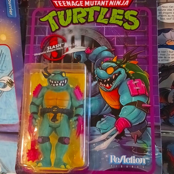 Teenage Mutant Ninja Turtles (Slash) ReAction Figures, OneSize, Green. - Picture 1 of 6